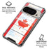 Canada Flag Light Wood Pixel 9/9 Pro Clear Case